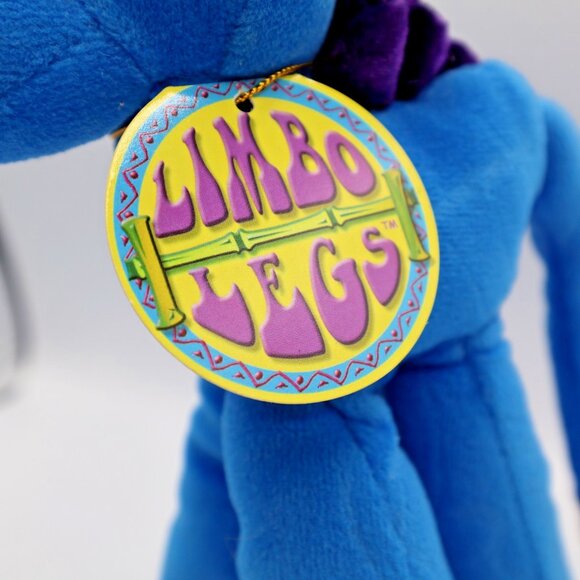 Limbo Legs JAKKS Pacific 2000 Gerald the Giraffe Plush Blue Purple Vintage - Picture 6 of 8